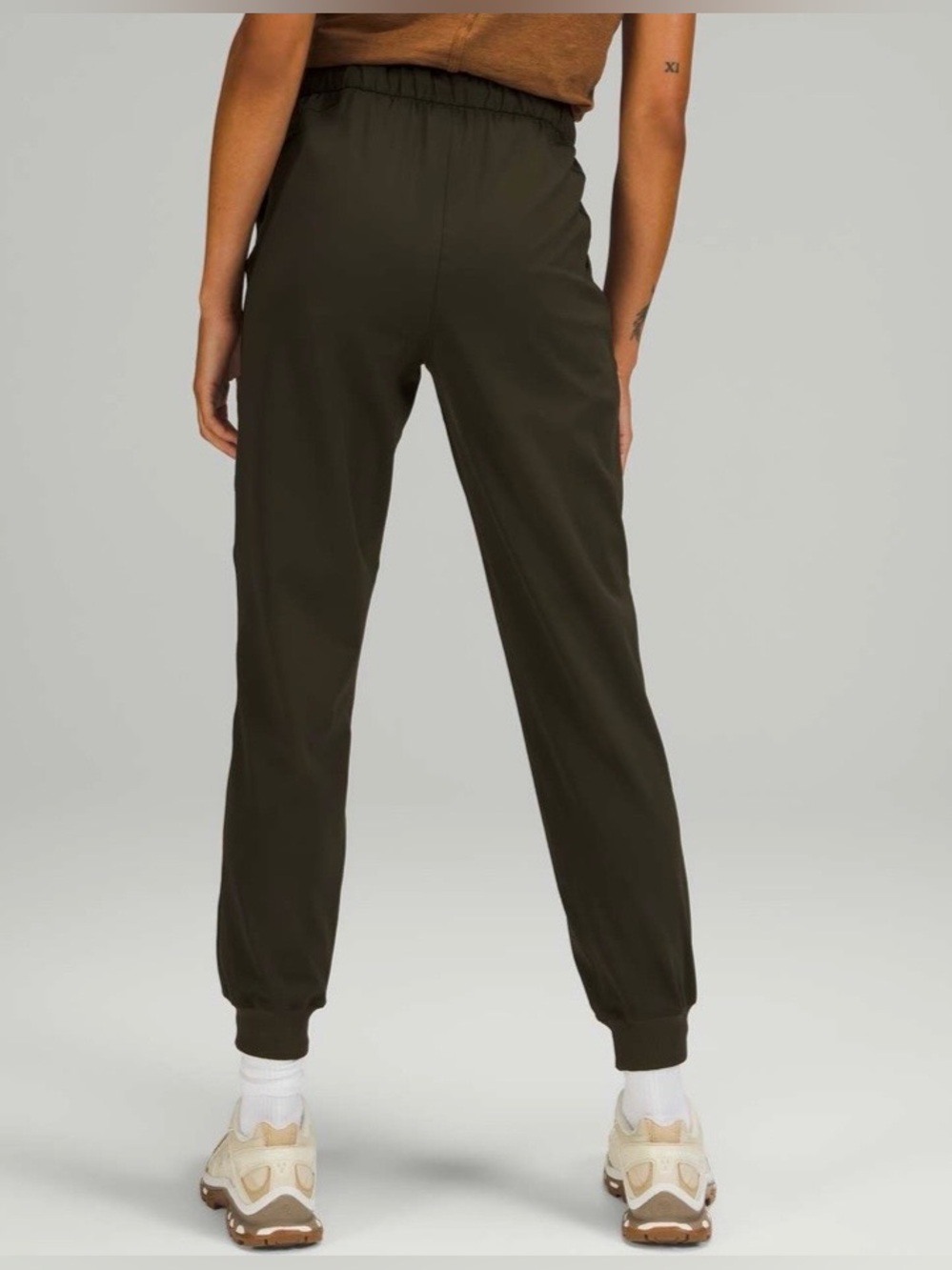 Lululemon Stretch High-Rise Jogger‎ Dark Olive Green Pull-On Pants Size 8 - Picture 2 of 11